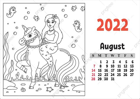 Calendar For 2022 With A Cute Character Poster Template Download on Pngtree