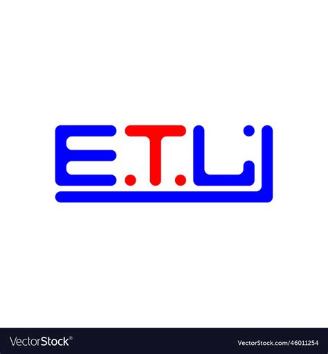 Etl letter logo creative design with graphic Vector Image