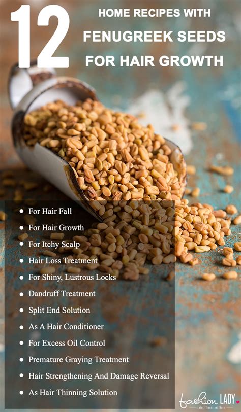 12 Home Recipes With Fenugreek Seeds For Hair Growth | Fenugreek for hair, Hair care recipes ...