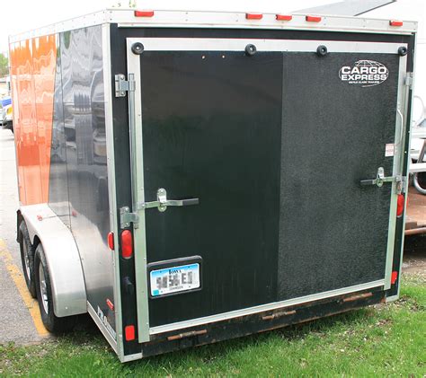 7'x14' Enclosed Utility & Motorcycle Trailer Rental: Iowa City