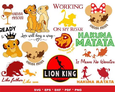 The Lion King Bundle Svg, Lion King Svg, Simba Svg, Lion Svg | Inspire Uplift