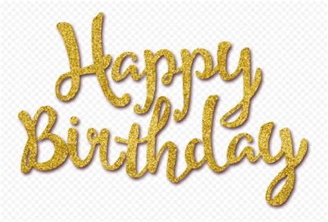 Hd Gold Glitter Happy Birthday Text Transparent Png Citypng | The Best Porn Website