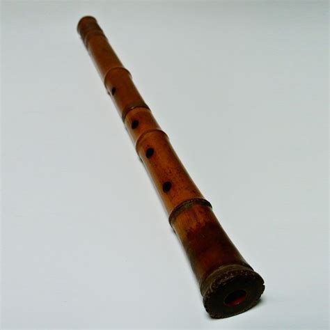 Antique Japanese Woodwind Instrument Shakuhachi Shaku Hachi Bamboo Flute | Bamboo flute ...