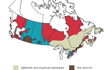 Muskoka Clean Water - Map of water Hardness Canada - Muskoka Clean Water