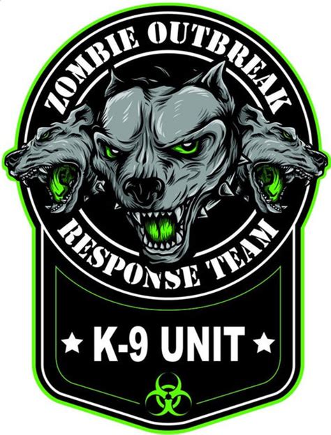 Zombie K9 Unit Decal – Lethal Threat