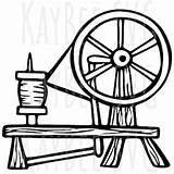 Spinning Wheel Spindle SVG PNG JPG Clipart Digital Cut  Download sketch template