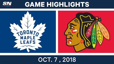 NHL Highlights | Maple Leafs vs. Blackhawks - Oct. 7, 2018 - YouTube