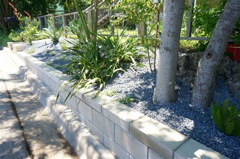 A DIY Cinder Block Retaining Wall Project