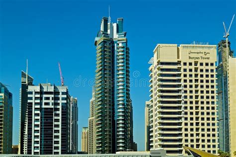 Residential and Luxury Hotel Skyscrapers Skyline View, Dubai, UAE ...