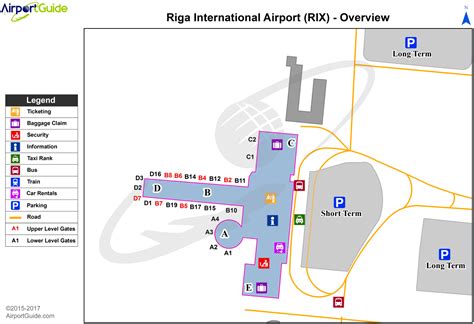 Riga - Riga International (RIX) Airport Terminal Maps - TravelWidget.com