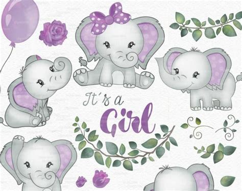 Download High Quality baby elephant clipart purple Transparent PNG ...