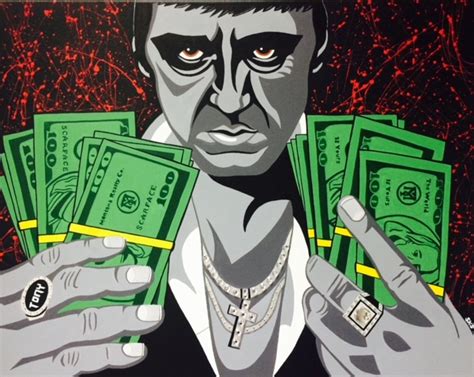 Scarface: Tony Montana Canvas Prints by PaintTheWorldLLC on DeviantArt