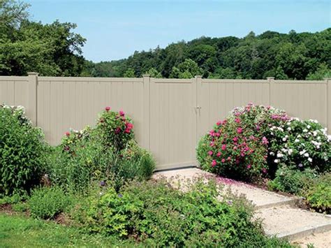 6' x 42" Tan Vinyl Belmont Privacy Gate at Menards | Vinyl fence panels ...