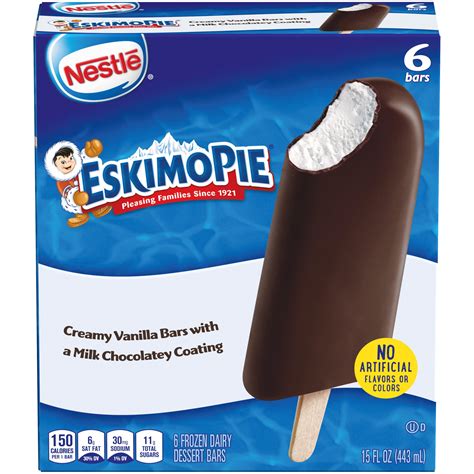 NESTLE ESKIMO PIE Ice Cream Bars 6 ct Box - Walmart.com - Walmart.com