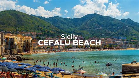 Cefalu Beach Sicily 4K - YouTube