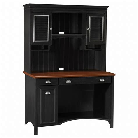 Bush Furniture Fairview Computer Desk with Hutch and Drawers in Antique ...