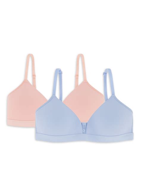 Wonder Nation Molded Cup Bralette, 2 Pack, Sizes 30-38 - Walmart.com