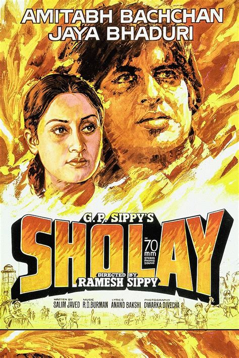 Sholay Hindi Old Film Poster – My Hot Posters