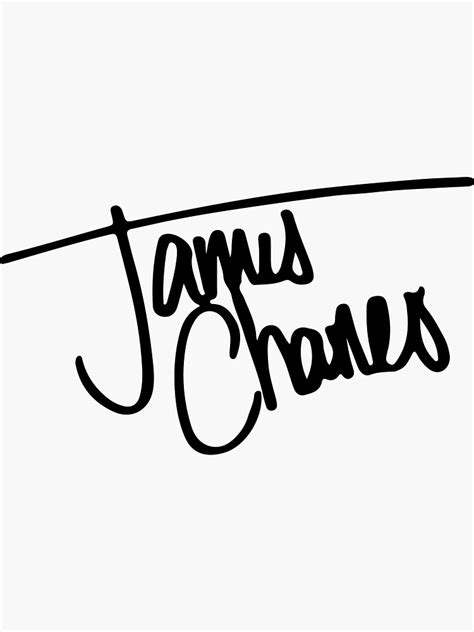 "James charles signature" Sticker for Sale by jenniferpeters | Redbubble