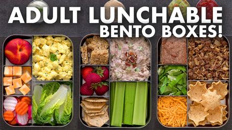 Bento Box Lunch Ideas for Work & School – Adult LUNCHABLES! - The Busy ...