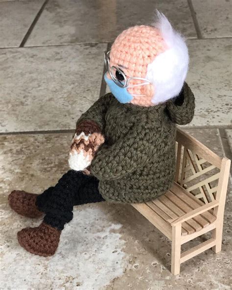 this bernie sanders crochet doll raised more than $40k for charity