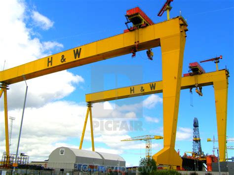 Harland And Wolff Cranes Model - Draw-internet