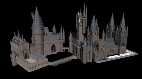 Hogwarts Free 3D Model - .3ds .obj .lwo .lws - Free3D