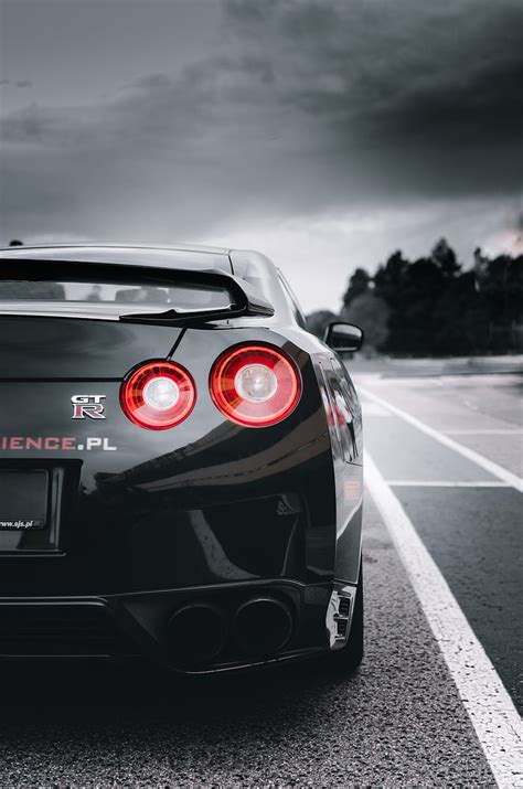 Nissan gtr, nissan, sports car, car, rear view, HD wallpaper | Peakpx