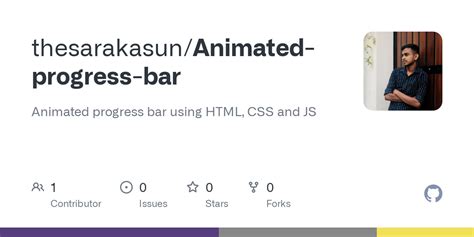 GitHub - thesarakasun/Animated-progress-bar: Animated progress bar using HTML, CSS and JS