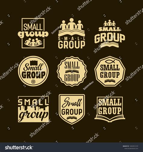 Christian Logos Banners Stickers Small Group Stock Vector (Royalty Free) 1492051319 | Shutterstock