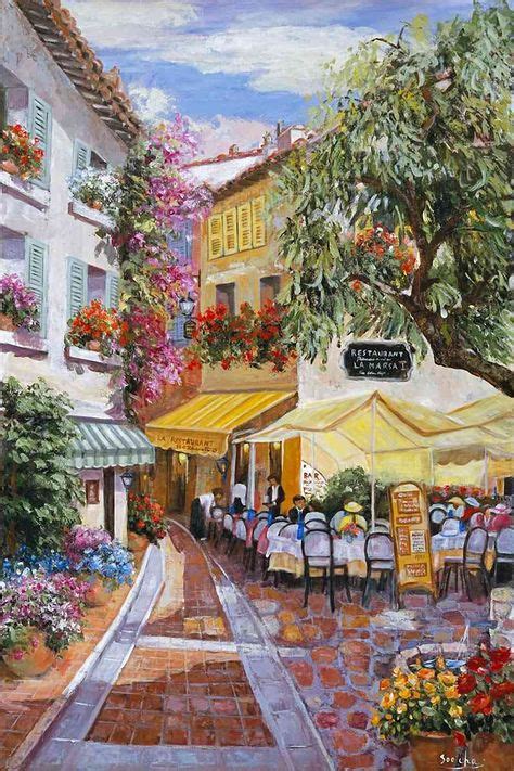 40 Best Art-Town and Village Life images | Art, Painting, Painting inspiration