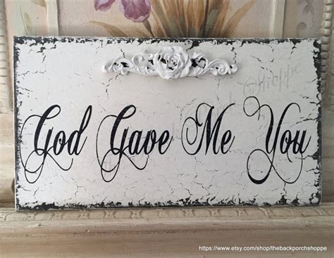 WEDDING SIGNS God Gave Me You Bride and Groom Mr. and - Etsy