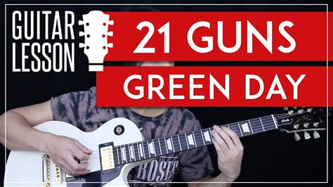 21 Guns Guitar Tutorial - Green Day Guitar Lesson 🎸 |Tabs + Solo ...