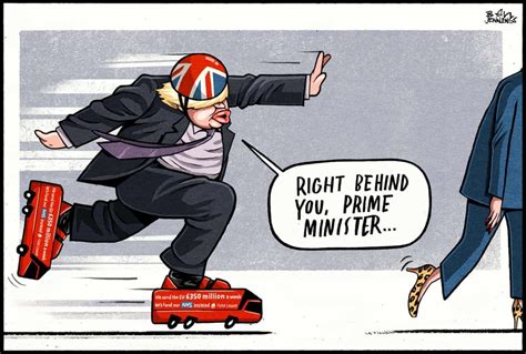 The Guardian Cartoon - Right Behind You Prime Minister : ukpolitics