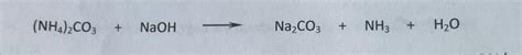 Solved (NH4)2CO3+NaOH Na2CO3+NH3+H2O | Chegg.com