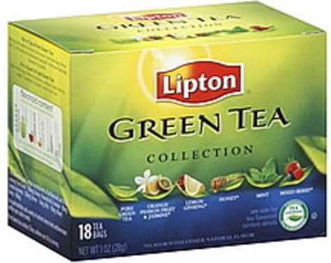 Lipton Collection Green Tea - 18 ea, Nutrition Information | Innit