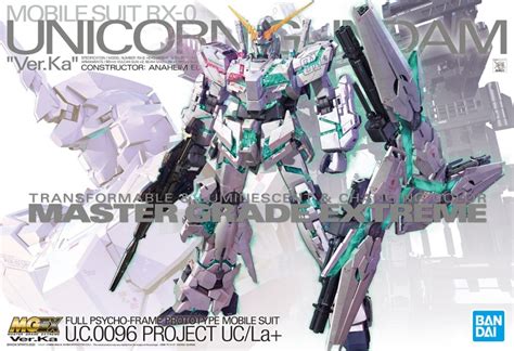 MGEX 1/100 Gundam Unicorn Ver Ka | Bandai gundam models kits premium ...