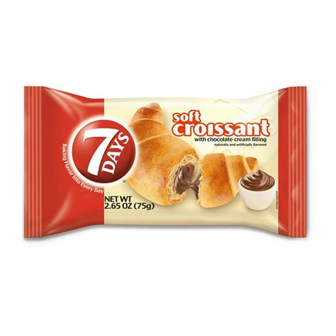 7 Days Soft Croissant, Chocolate, 2.65 Oz - Walmart.com - Walmart.com