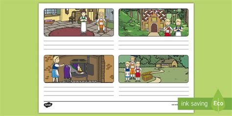 Hansel and Gretel Storyboard Template - Twinkl