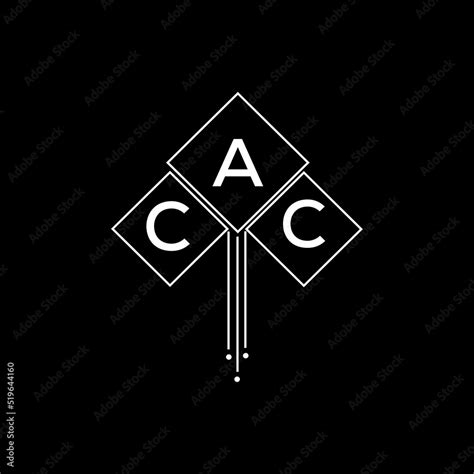 CAC letter logo design with white background in illustrator, CAC vector logo modern alphabet ...