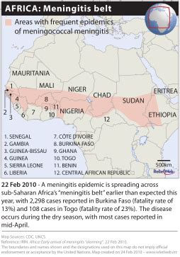 Meningitis Belt Map | semashow.com