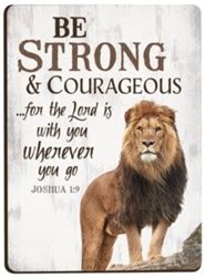 Be Strong & Courageous Wall Art - Christianbook.com