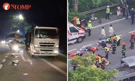 1 dead, 16 injured after lorry crashes into stationary tipper truck on ...