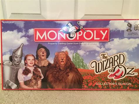 NEW Wizard of Oz Monopoly Board Game Collector's Edition Factory Sealed ...