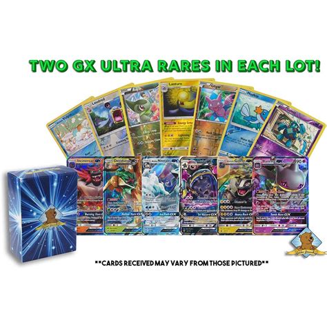 20 Pokemon Cards | 2 GX Ultra Rare + 18 Reverse Holo | 100% Authentic Value Pack | Random ...