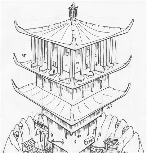 Pagoda Drawing at GetDrawings | Free download