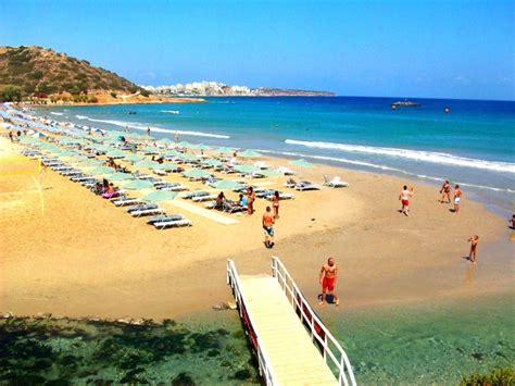 Almyros beach in Agios Nikolaos Crete | Beach, Crete greece, Crete