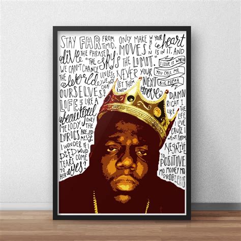 Biggie Smalls / The Notorious BIG Poster / Print / Wall Art A4 A3 / Big ...