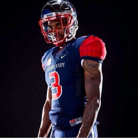 Fresno state blue uniforms with chrome helmets will be worn October 3 | Football uniforms ...