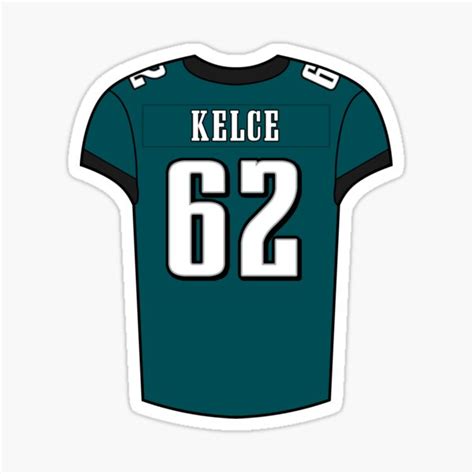 "Jason Kelce Home Jersey" Sticker for Sale by designsheaven | Redbubble